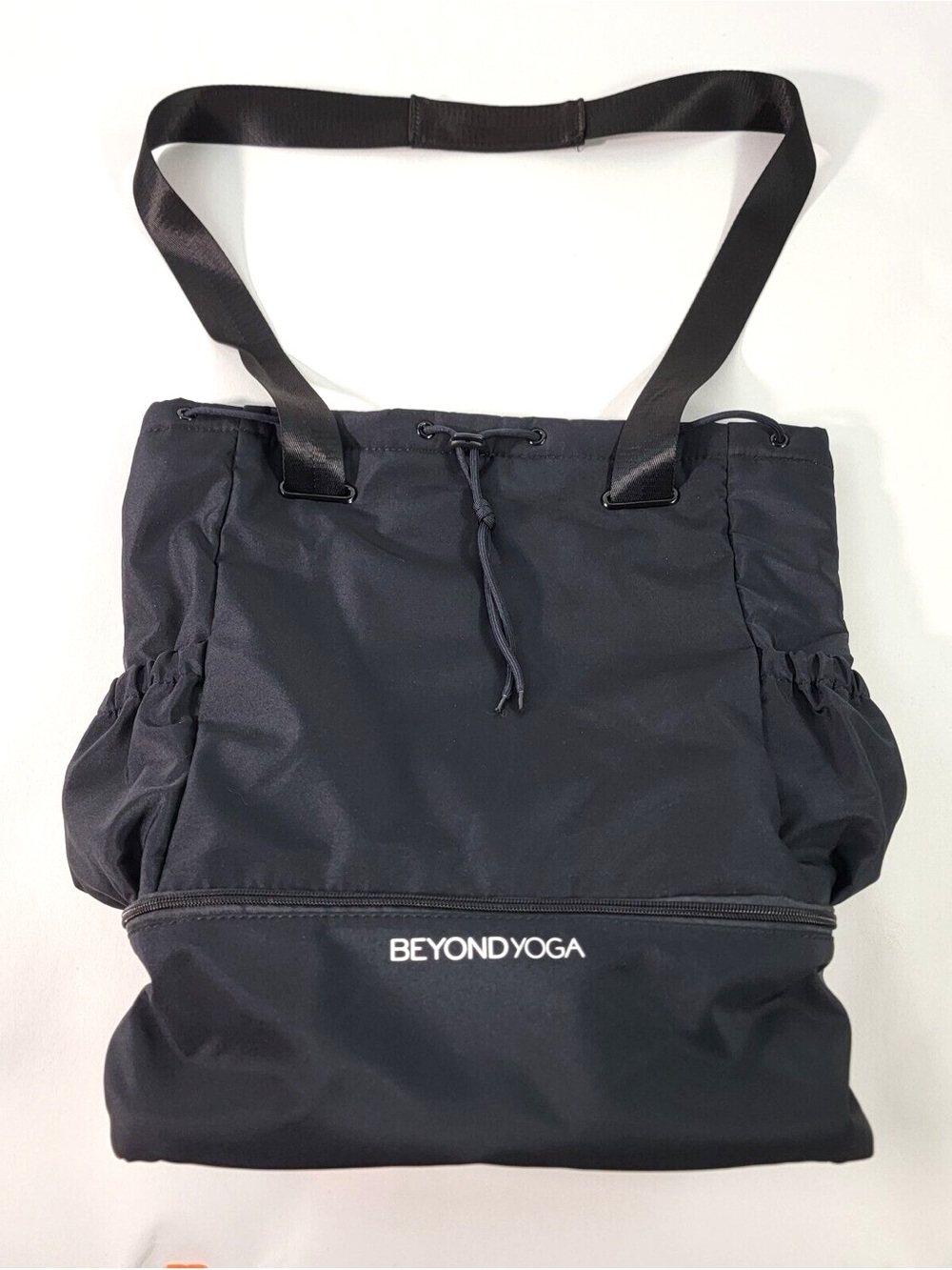 Beyond Yoga Convertible Gym Bag Tote Backpack Black Shoe Compartment